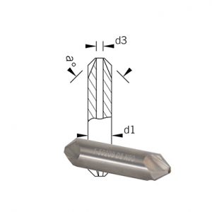 HM-Entgrater 2-seitig mit Bohrung HM-Entgrater 2-seitig mit Bohrung